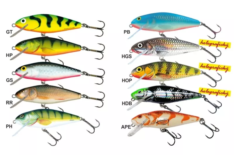 Salmo rybářské woblery perch PH12F APE