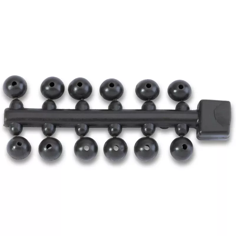Anaconda korálky Tapered Bore Beads army zelená 6mm 24ks Saenger