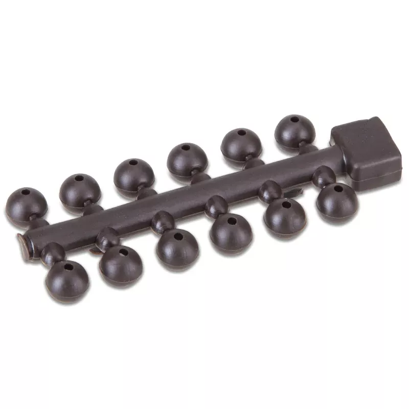Anaconda korálky Tapered Bore Beads hnědá 6mm 24ks Saenger