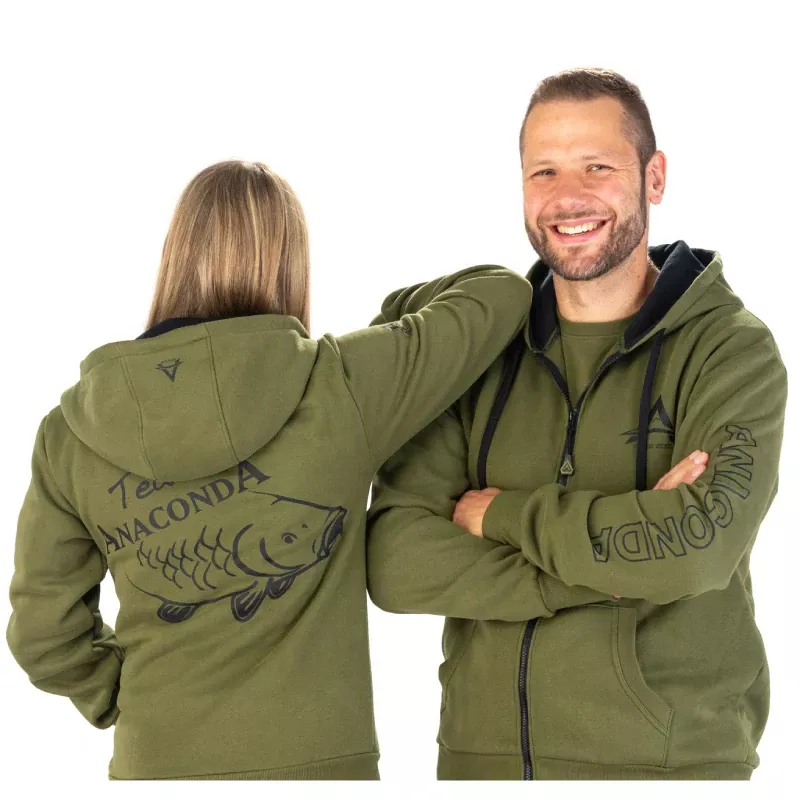 Anaconda mikina Since 2001 Team Zipper Hoodie M Saenger