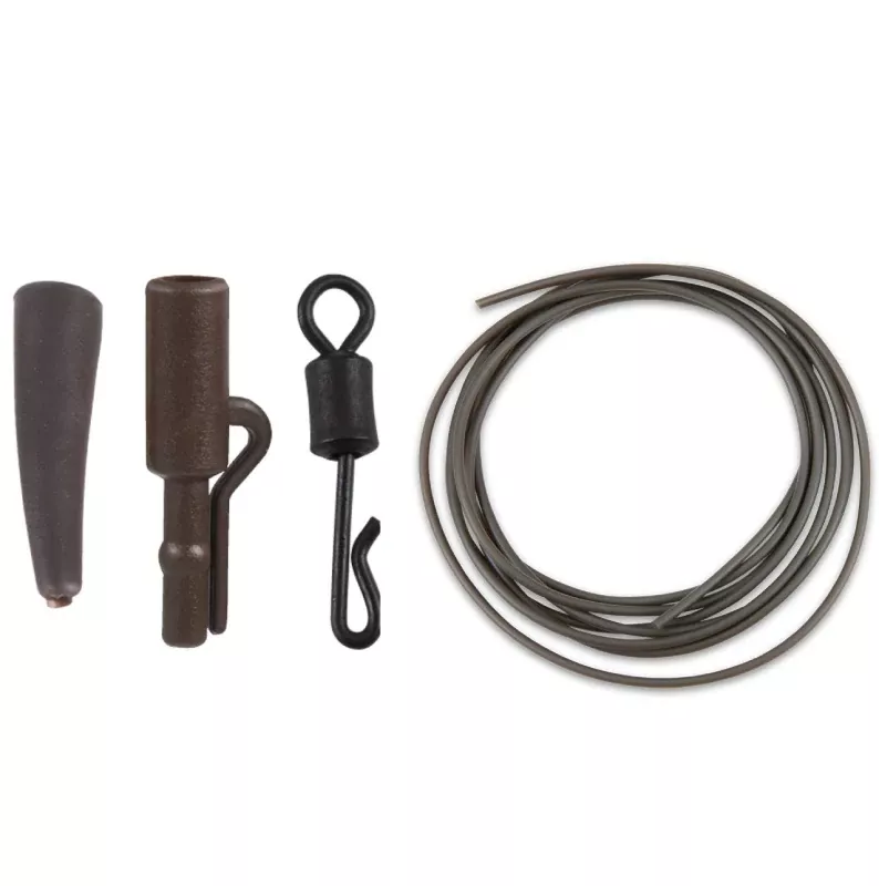 Anaconda sada Quick Change Safety Lead Clip Kit hnědá 5ks Saenger
