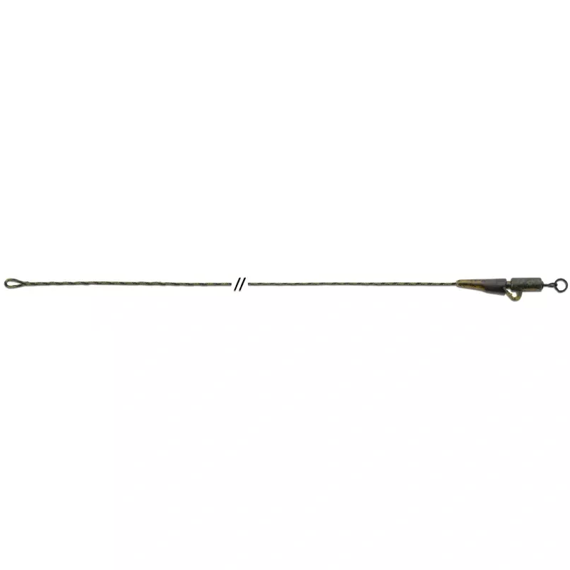 Anaconda olověnka Jungle Flexi Ring Swivel Safety Clip Leadcore Leaders 40lb 80cm 3ks zelená Saenger