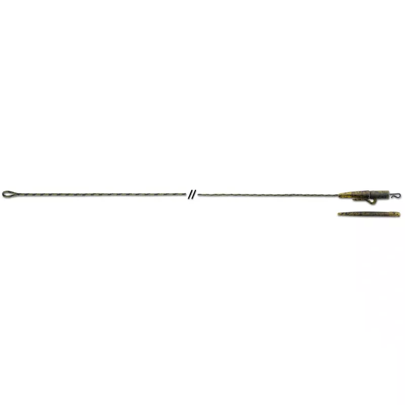 Anaconda olověnka Jungle Quick Change Safety Clip Leadcore Leaders 40lb 80cm 3ks zelená Saenger
