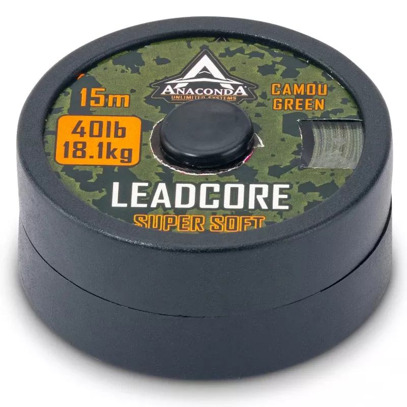 Anaconda olověnka Super Soft Leadcore 40lb 5m zelená Saenger