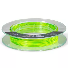 Saenger šňůra Hi-Vis Tiger Braid 12X 0,20mm 17,3kg 150m Yellow Green