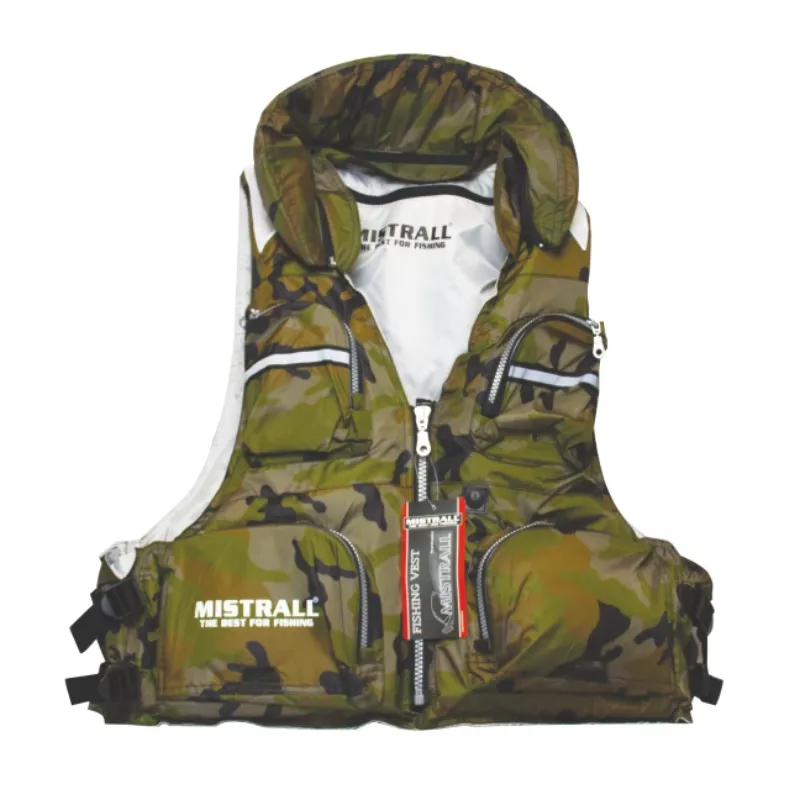 Mistrall plovoucí rybářská vesta X1, maskáč, vel. XXL