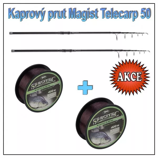 Kaprový teleskop Anaconda Magist Telecarp s 50 mm očkem Model 3,60m / 3,5lb Saenger