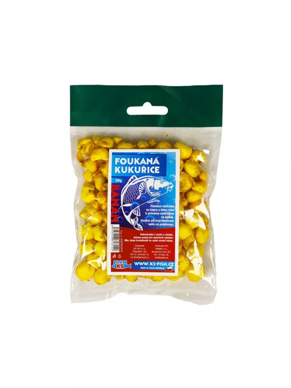 KS Fish foukaná kukuřice 20g, banán KS-fish