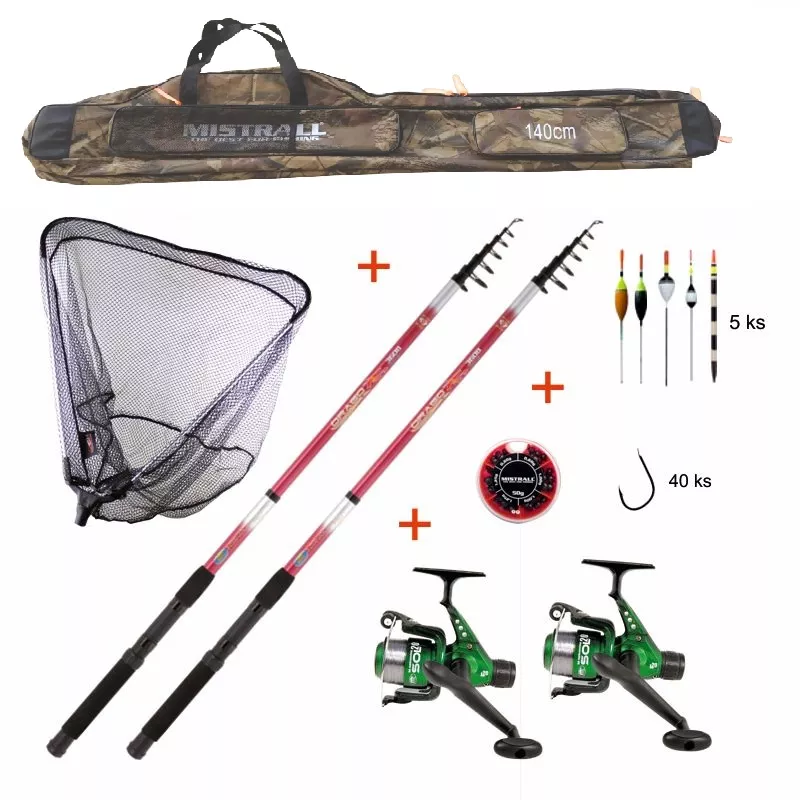 Mistrall dětský set s prutem 2,4 m