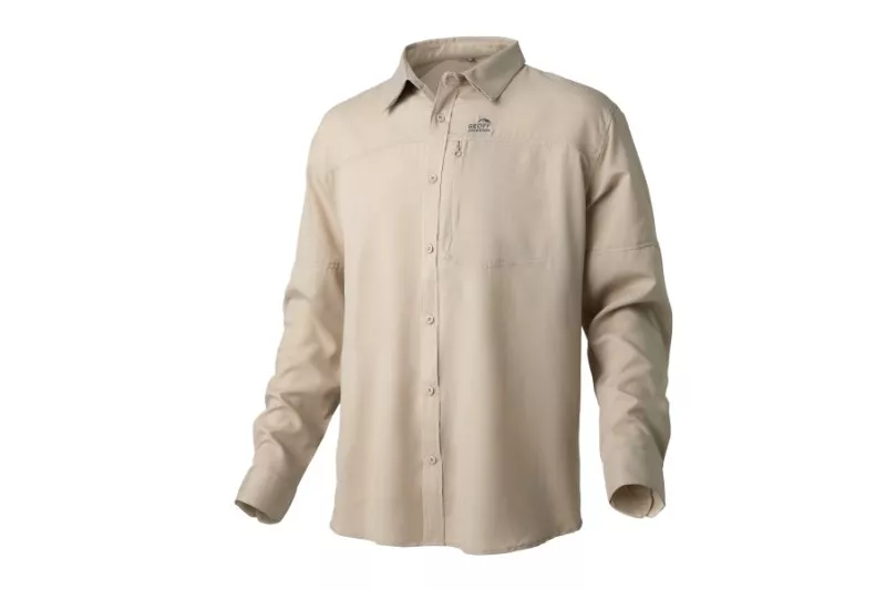 Košile s dlouhým rukávem Ezmar Light khaki XL