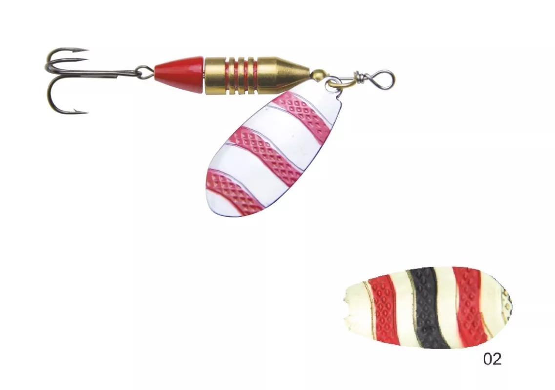 Mistrall rotační třpytka VIBRESO vel. 4, 23g, barva 02