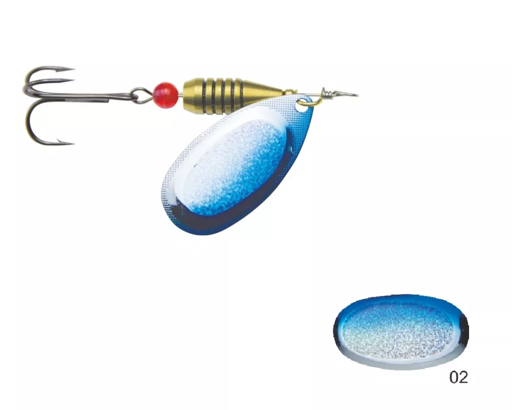Mistrall rotační třpytka CALIRO vel. 1, 3g, barva 02