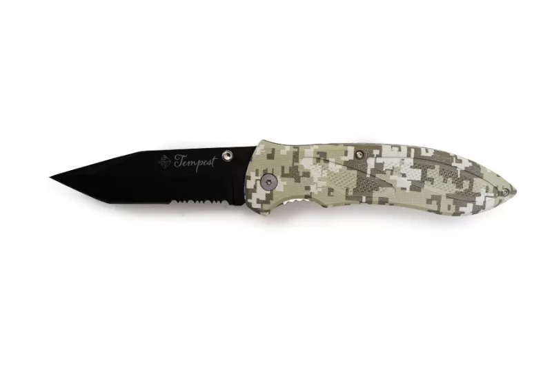 Nůž skládací Tempest maskáč 22cm