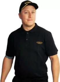 Classic Polokošile s logem - černá vel.XL