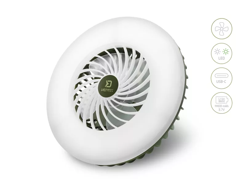 Ventilátor so svetlom Delphin Ventix