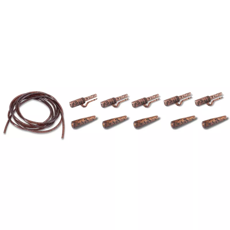 Anaconda Jungle Quick Lock Safety Lead Clip Power Pack jungle hnědá 5ks