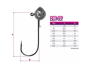 Jigová hlava s držiakom Delphin BOMB! / 5ks