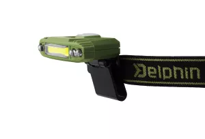 Čelová lampa Delphin RAZOR USB UC