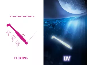 Umelá nástraha Delphin ZANDERA FlexiFLOAT UVs / 5ks