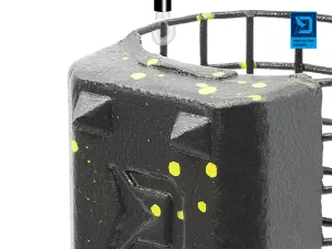 Krmítko s olovenou záťažou Delphin RiverSTIX