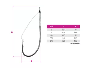 Háčik na čeburašku B! X-BARB WEEDL / 8ks DELPHIN