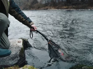 Prívlačový podberák Delphin FoldSPIN