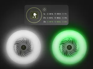 Ventilátor so svetlom Delphin Ventix 7W/4400mAh