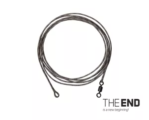 Nadväzec THE END Leadcore + swivel / 3ks DELPHIN