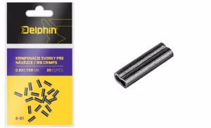 Krimpovacie svorky pre nadväzce/20ks DELPHIN
