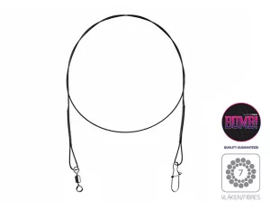 Titánové lanko 1x7 BOMB! s obratl. a karab. DELPHIN Titánové lanko 1x7 BOMB! s obratl. a karab. DELPHIN