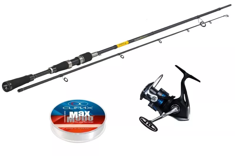 Set SPORTEX Black Pearl GT-3 2,1m/20g+SHIMANO Nexave+vlasec
