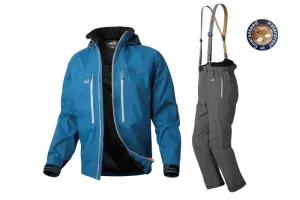 Geoff Anderson bunda DOZER Light modrá+kalhoty URUS LIGHT černé set XL