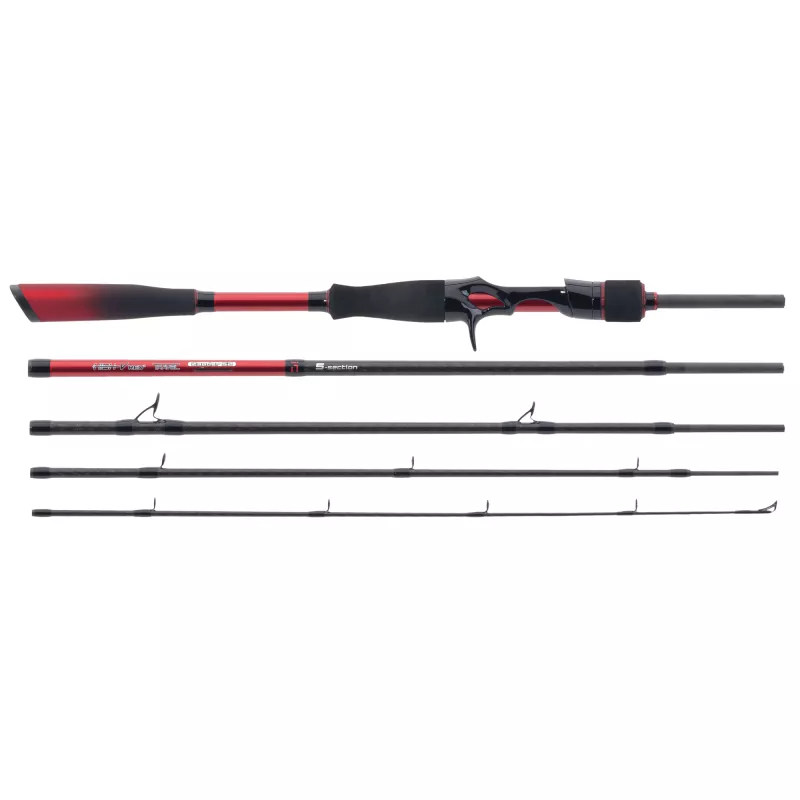 Iron Claw prut High-V Red? Travel Baitcast 2,13m 17–52g Saenger
