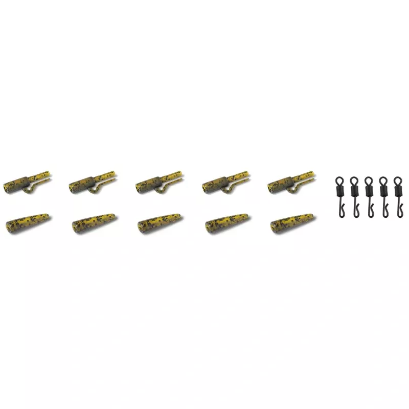 Anaconda klip Jungle Quick Change Safety Lead Clip Jungle zelená 5 setů