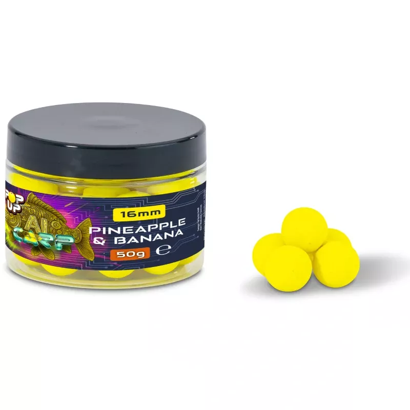Anaconda pop up AI Carp 50g 16mm Pineapple & Banana