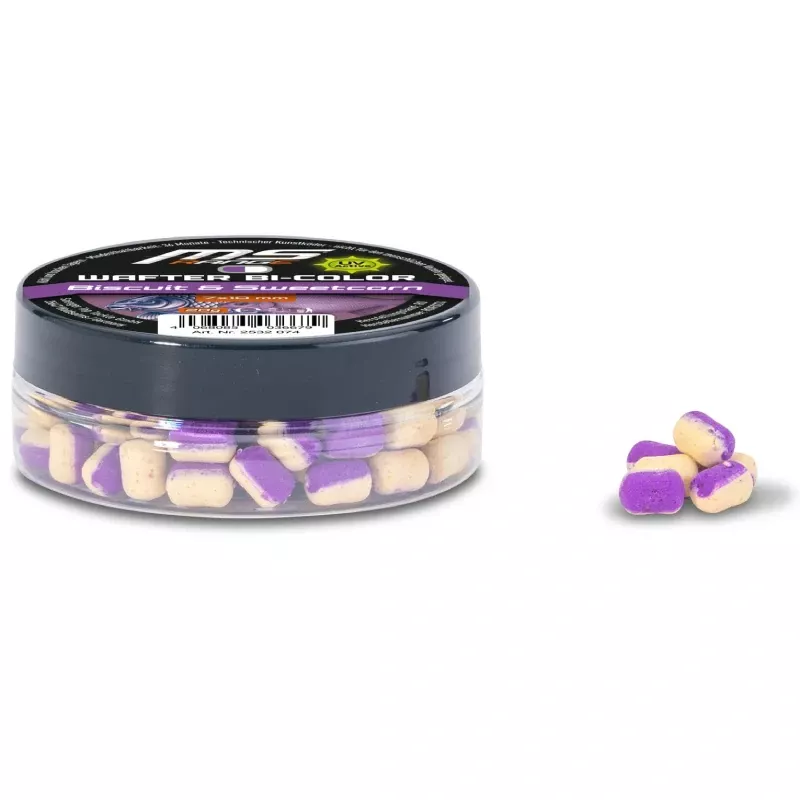 MS Range wafter Bi-Color Dumbells 7x10mm 20g Bisquit & Sweetcorn