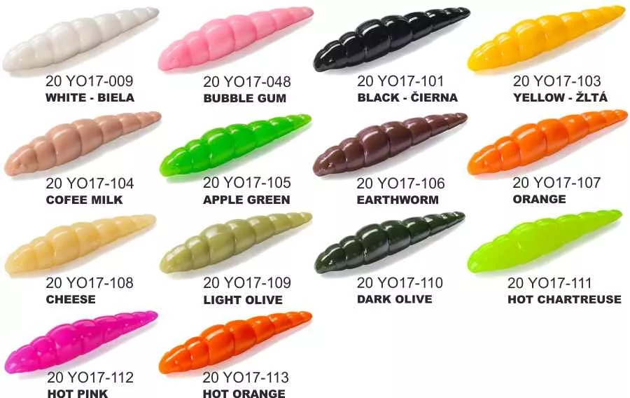 Dipované umělé nástrahy Yochi 43mm / 8ks Apple Green