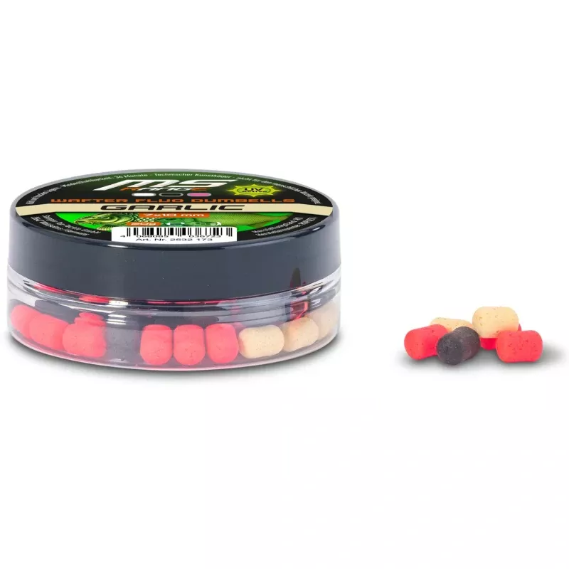 MS Range wafters Fluo Dumbells 7x10mm 20g Garlic Saenger