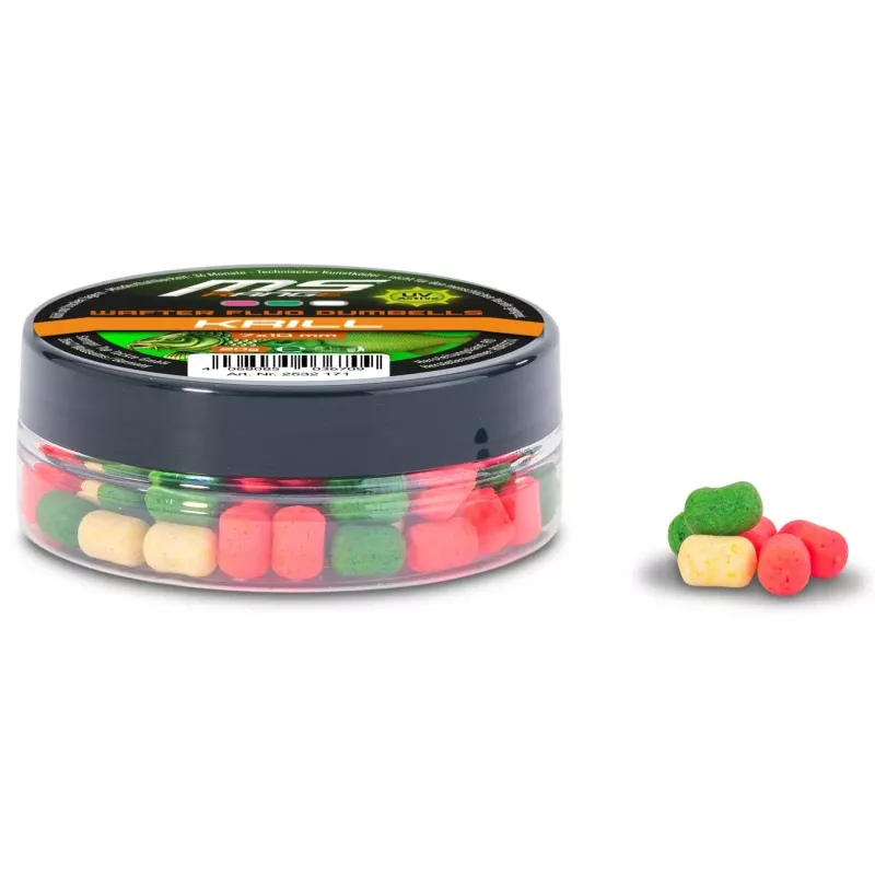 MS Range wafters Fluo Dumbells 7x10mm 20g Krill Saenger