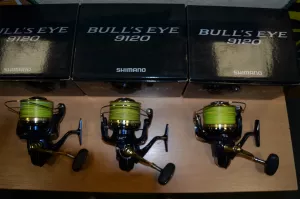 Použité Navijáky Shimano BULLS EYE 9120 3 kusy