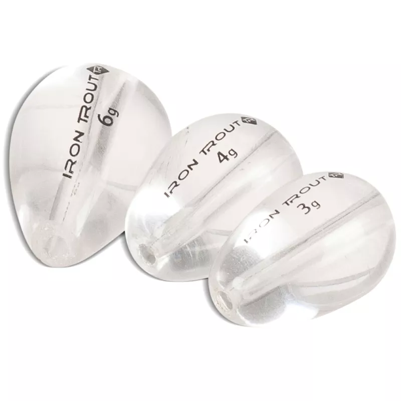 Iron Trout olovo T-Drop Ghost hmotnost 3g 1ks
