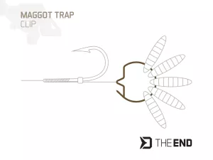 Klip na červy Delphin TheEND Maggot Trap / 15ks