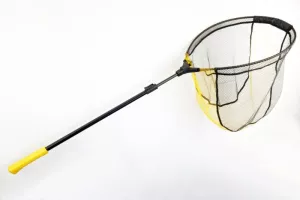 Přívlačový teleskopický SPORTEX podběrák s pogumovanou síťkou 60x50cm