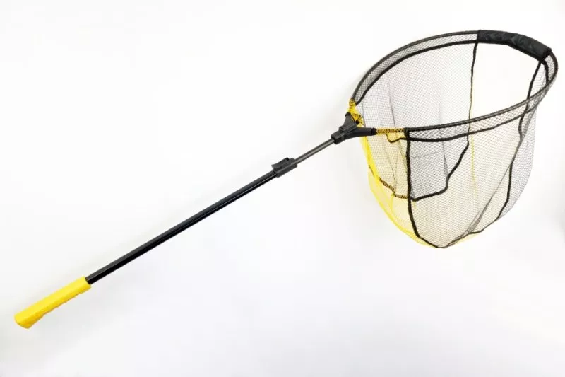 Přívlačový teleskopický SPORTEX podběrák s pogumovanou síťkou 60x50cm