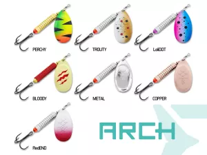 Rotačka Delphin ARCH | 10g/Veľ.3/BLOODY, 10g/Veľ.3/COPPER, 10g/Veľ.3/LoliDOT, 10g/Veľ.3/METAL, 10g/Veľ.3/PERCHY, 10g/Veľ.3/RedEND, 10g/Veľ.3/TROUTY, 20g/Veľ.5/BLOODY, 20g/Veľ.5/COPPER, 20g/Veľ.5/LoliDOT, 20g/Veľ.5/METAL, 20g/Veľ.5/PERCHY, 20g/Veľ.5/RedEND, 20g/Veľ.5/TROUTY, 2g/Veľ.0/BLOODY, 2g/Veľ.0/COPPER, 2g/Veľ.0/LoliDOT, 2g/Veľ.0/METAL, 2g/Veľ.0/PERCHY, 2g/Veľ.0/TROUTY, 4g/Veľ.1/BLOODY, 4g/Veľ.1/COPPER, 4g/Veľ.1/LoliDOT, 4g/Veľ.1/METAL, 4g/Veľ.1/PERCHY, 4g/Veľ.1/RedEND, 4g/Veľ.1/TROUTY
