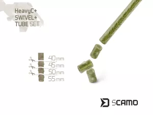 Set Delphin sCAMO HeavyC + Swivel + Tube / 5 setov