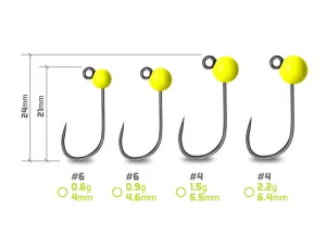 Volfrámový jig Delphin T-AREA BL / 5ks