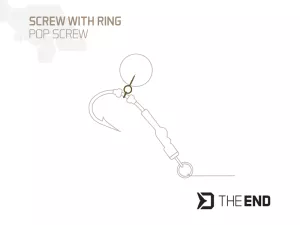 Vrtáčik s krúžkom Delphin TheEND POP Screw / 15ks