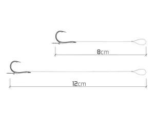 Feedrový nadväzec Delphin Fluoro Sting / 10ks