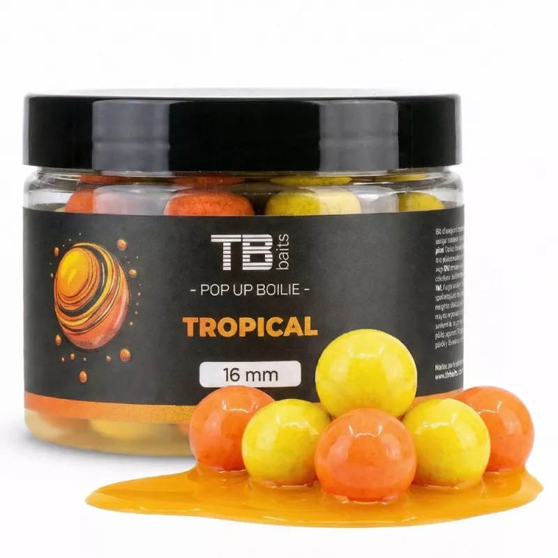TB Baits Plovoucí Boilie Pop-Up Tropical + NHDC 50 g